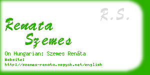 renata szemes business card